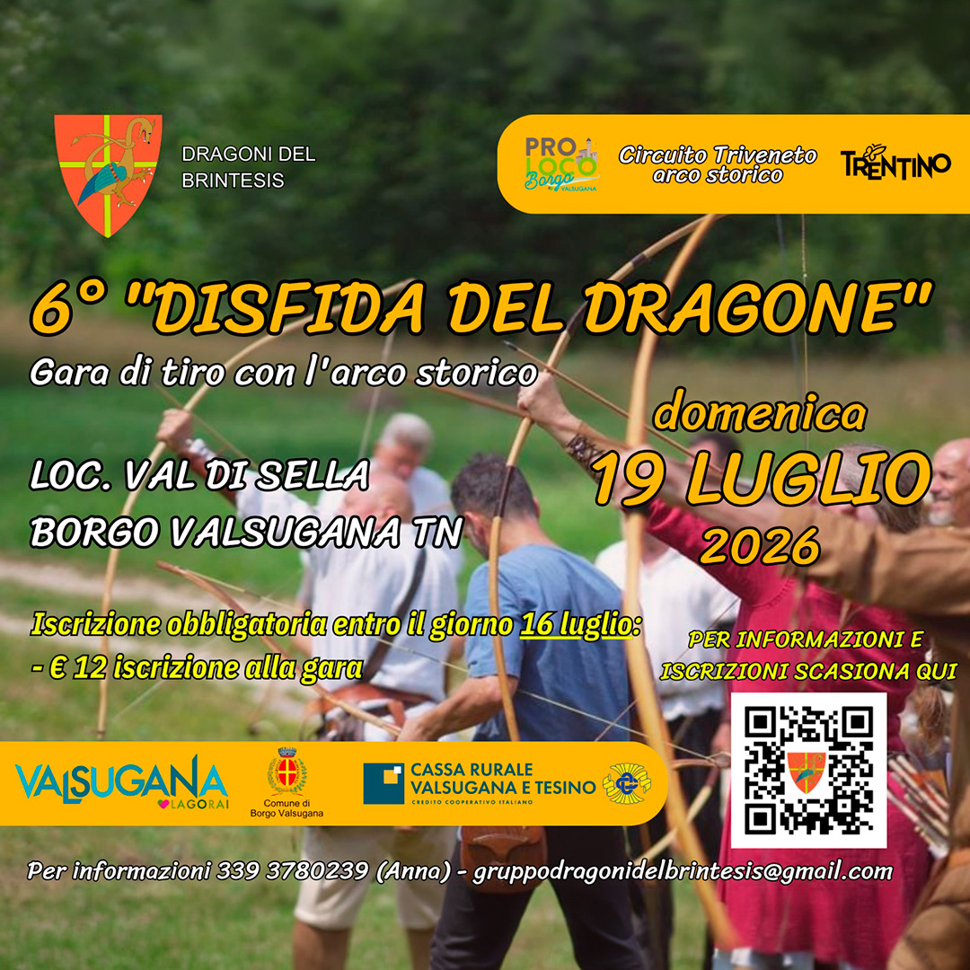 Aperte le iscrizioni alla 6ª Disfida del Dragone